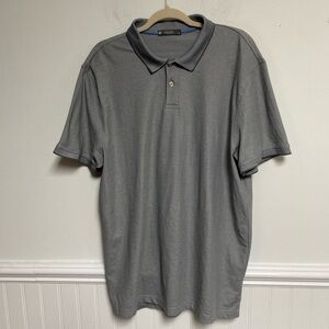 Pique Polo Men’s Grey Short Sleeve Shirt Size XL